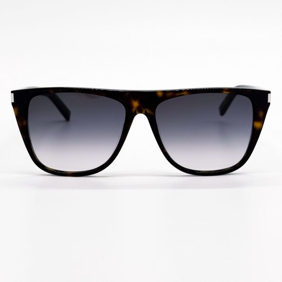 NEW SAINT LAURENT SUNGLASSES SL1F 003 UNISEX HAVANA SQUARE EYEWEAR SL 1F 003 - Picture 3 of 9